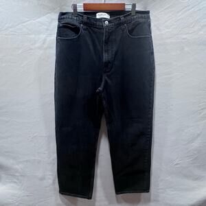Abercrombie‎ & Fitch Ankle Straight Ultra High Rise Black Jeans Women's 32/14R